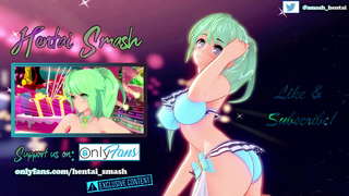 Yui har lesbisk sex med sin lærer i klasseværelset.