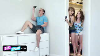 Siswap - Robuste Stepsisters Trick Yo Gwo Stepbros Ak Fuck Yo Sou Kanape A